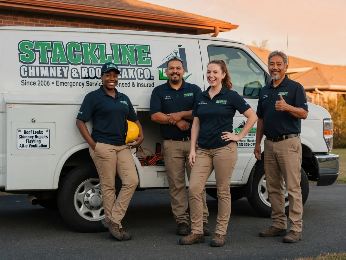 Chimney flashing repair company in Rochester, TX